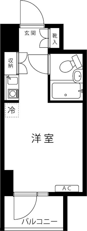 八王子ドミトリー明秀 145号室 間取り