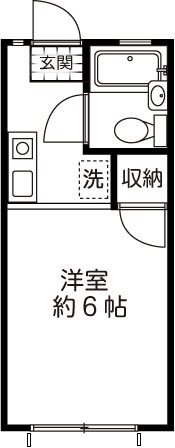 ファミール飯島 1B号室 間取り
