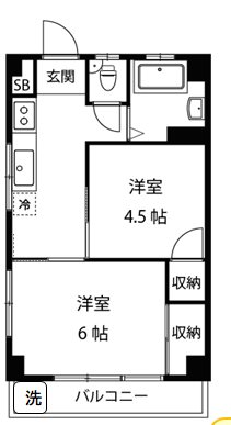 今泉マンション 203号室 間取り