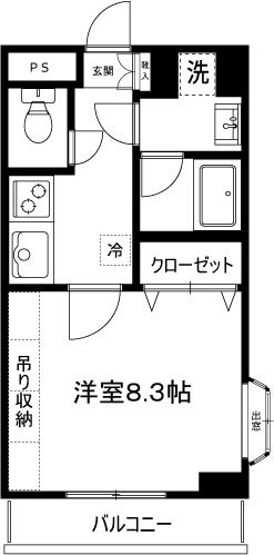 クレメゾン妙典 203号室 間取り