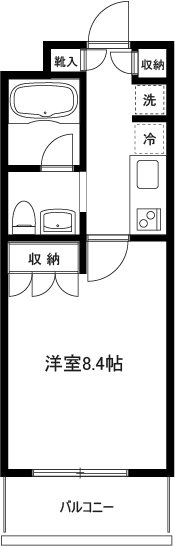 ガーデン千歳船橋 304号室 間取り