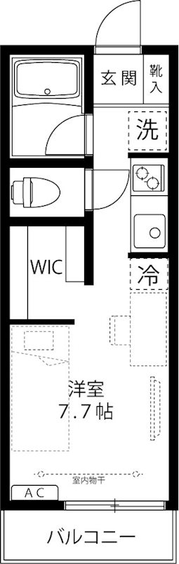 リバティハウス 103号室 間取り