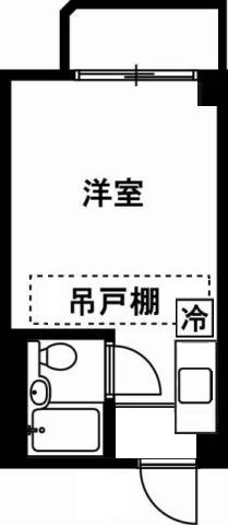 荻野ハイツ 215号室 間取り