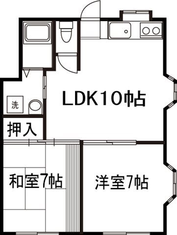 ハイツカルミヤ 間取り図