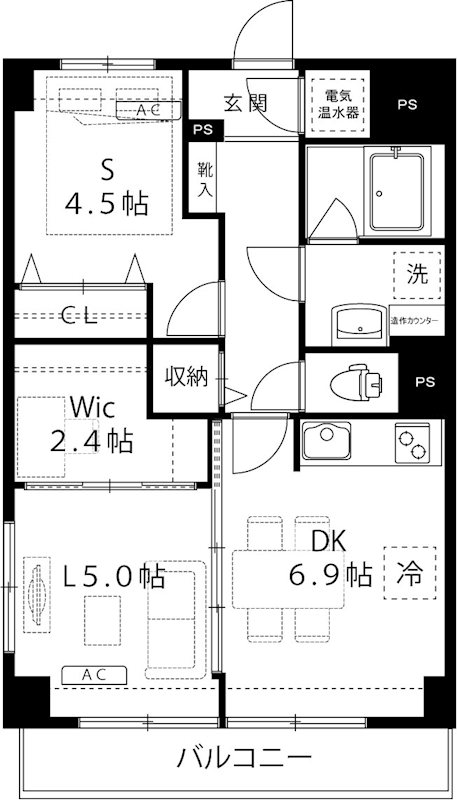 朝日千歳船橋ホーム 202号室 間取り