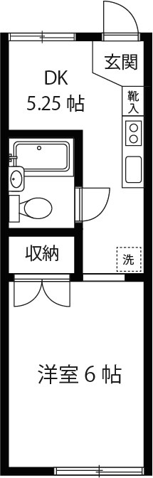 エステート武蔵台 103号室 間取り