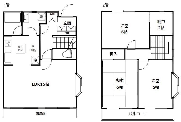 王禅寺西ハウス 101号室 間取り