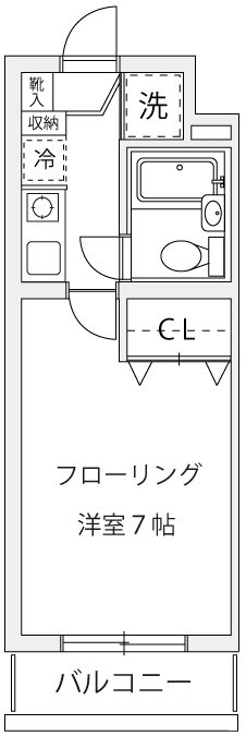 ティアレ宮崎台 412号室 間取り