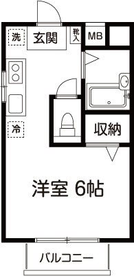 クレッシェンド経堂 201号室 間取り