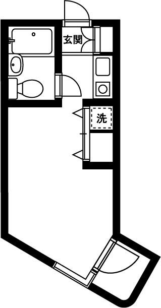 エムディオ三鷹台 104号室 間取り