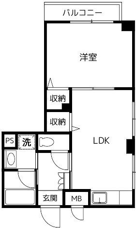 アソシエール千川 411号室 間取り