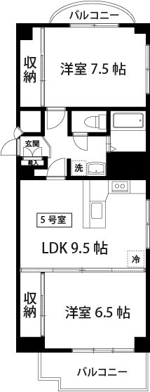 1437コーポ 間取り図