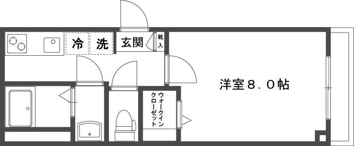 シャテーヌⅡ 305号室 間取り