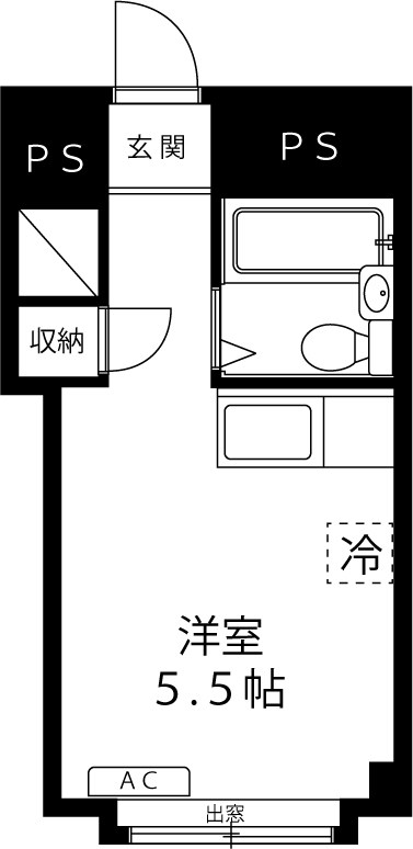 コーポ調布 間取り図