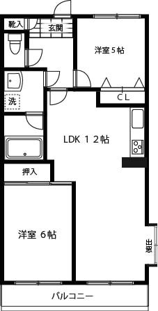 ヴェルジュ多摩川 406号室 間取り