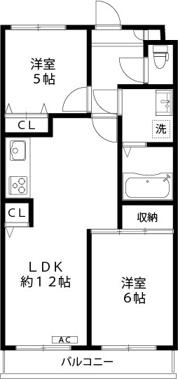 ヴェルジュ多摩川 402号室 間取り