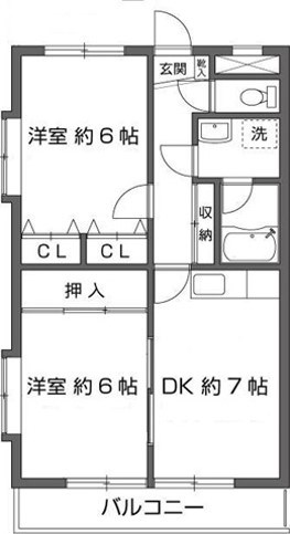 ベル・エアー多摩 間取り図