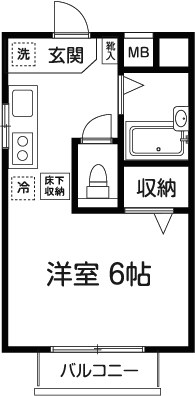 クレッシェンド経堂 間取り図