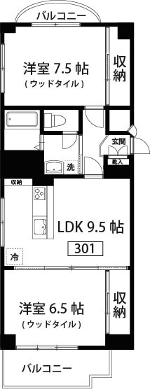 1437コーポ 間取り図