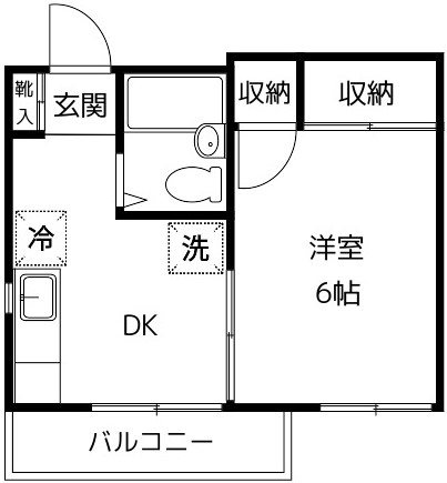 ハイムｕ 203号室 間取り