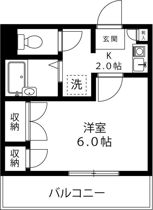 エバーハピネス 103号室 間取り