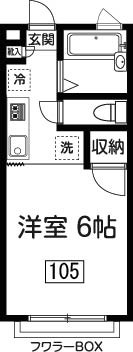 アメニティーズ 105号室 間取り