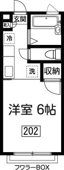 アメニティーズ 202号室 間取り