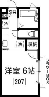 アメニティーズ 207号室 間取り