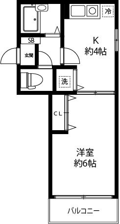 ルーヴェン武蔵野 205号室 間取り