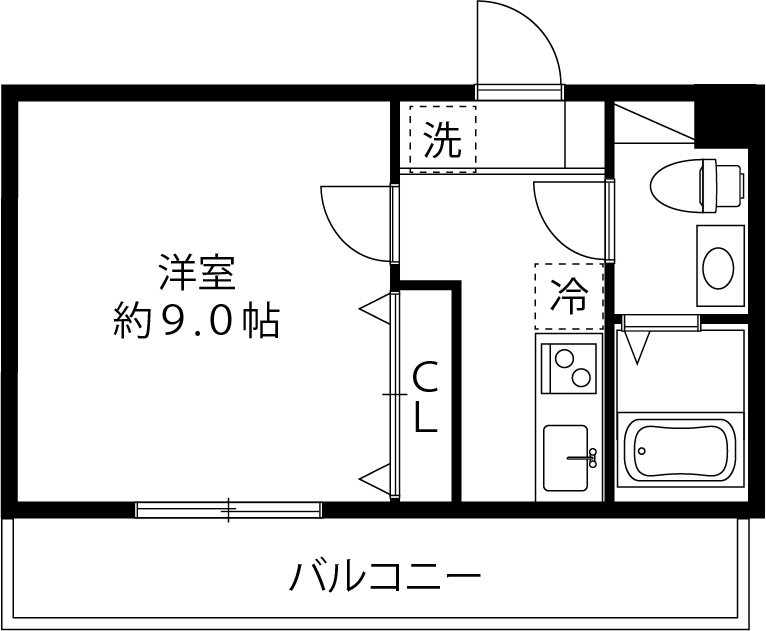 LOC'S SHINYURIGAOKA  512号室 間取り