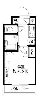 ルイーネ調布 113号室 間取り