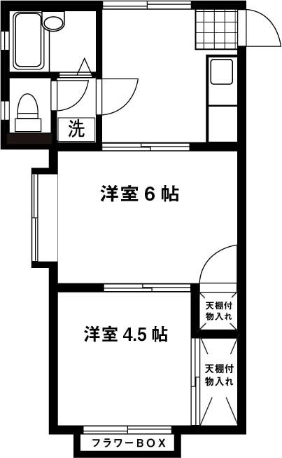 羽根木壱番館 105号室 間取り