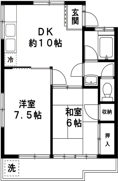 レスポワール調布 間取り図