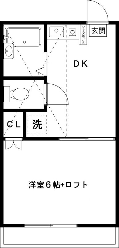 サーティ・ワン 117号室 間取り