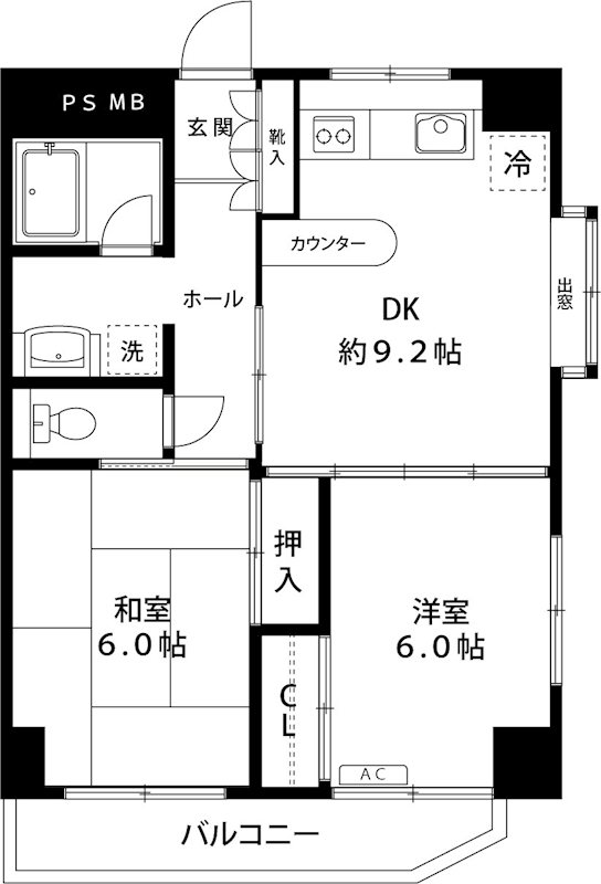 ヴェルドミール梶ヶ谷 405号室 間取り