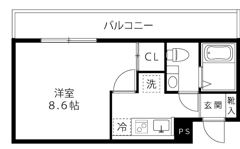 LOC'S SHINYURIGAOKA  301号室 間取り
