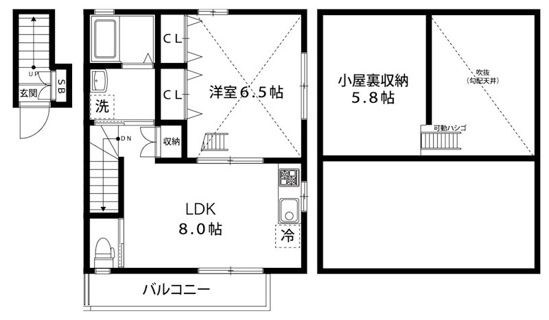 Sun river取手東 202号室 間取り