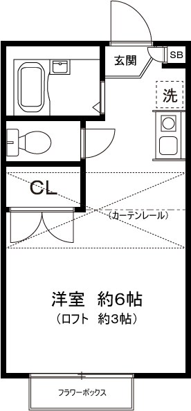 カーサ横浜青葉 202号室 間取り
