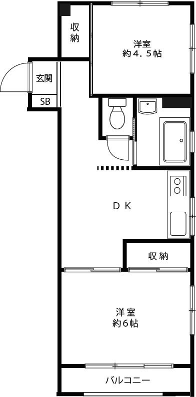 今泉マンション 301号室 間取り