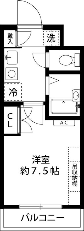 ルイーネ調布 307号室 間取り