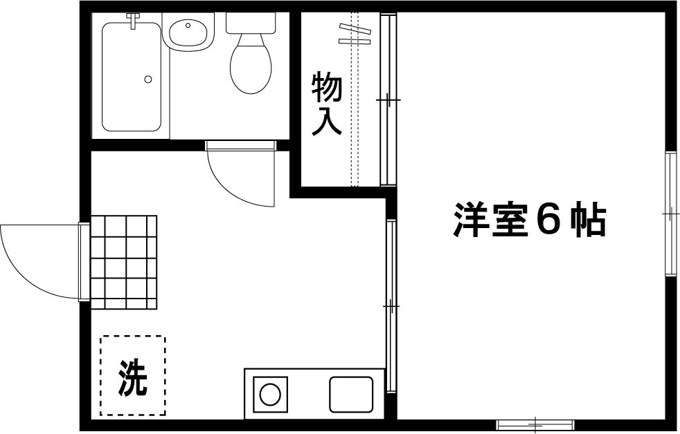 メゾネット東方 間取り図