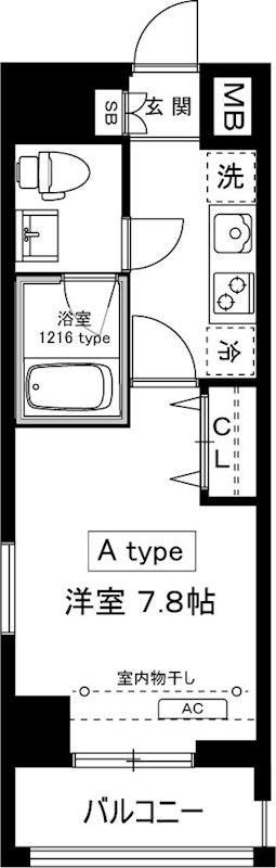 Milebel　chitosedai(ミレベル千歳台） 201号室 間取り