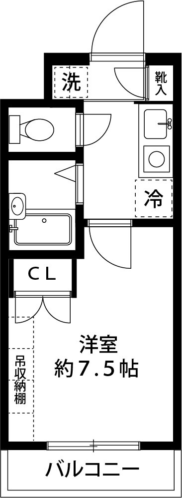 ルイーネ調布 101号室 間取り