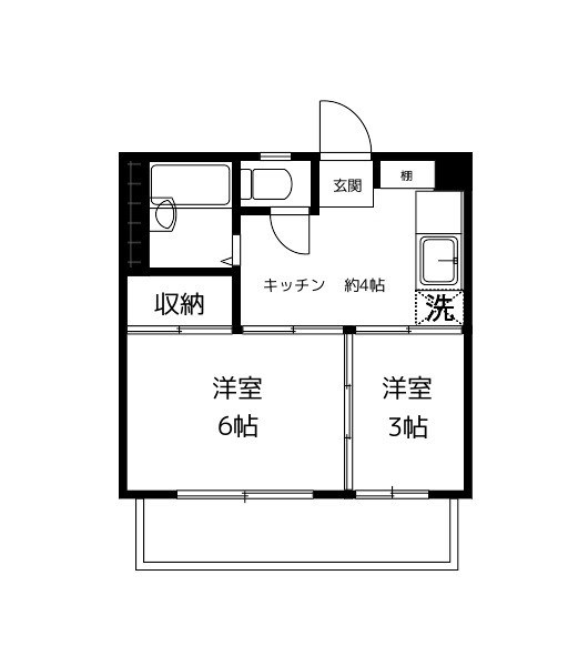 丸善高円寺ハイツ 702号室 間取り