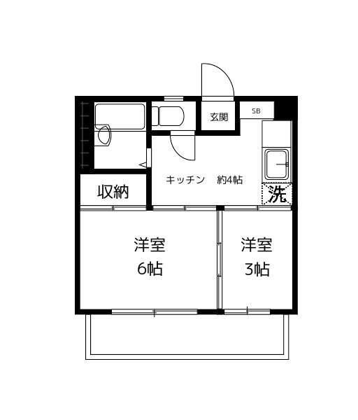 丸善高円寺ハイツ 702号室 間取り
