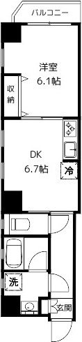 グランデュールⅧ梅島 間取り図