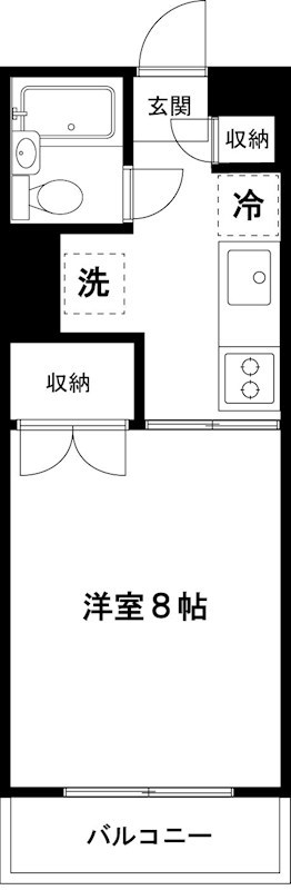 スカイパレス堀之内 305号室 間取り