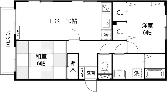 ＴＹハウス 303号室 間取り