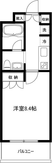 ガーデン千歳船橋 313号室 間取り