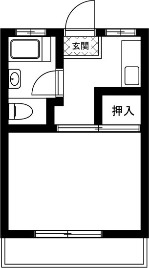11号館 203号室 間取り